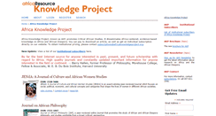 Desktop Screenshot of africaknowledgeproject.org